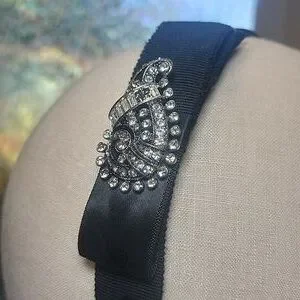 Y2k Vintage Juicy Couture Black Rhinestone Crystal Headband Y2k Vintage Juicy Couture Black Rhinestone | Mercari main image 4
